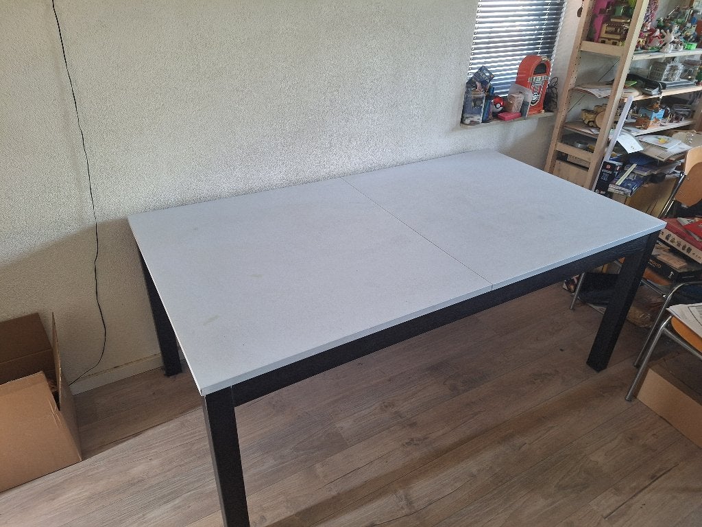 Eettafel 175/218/260 x 95, Huis en Inrichting, Tafels | Eettafels, Ophalen, Gebruikt, 200 cm of meer, 50 tot 100 cm