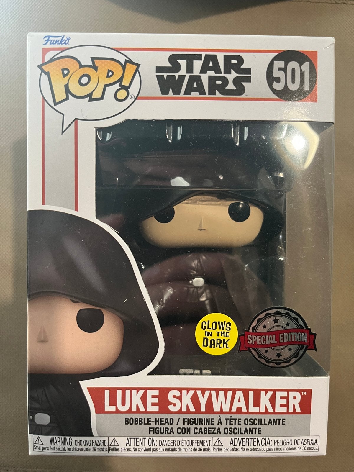Funko Pop! Star Wars Luke Skywalker 501 Glows in the Dark, Ophalen of Verzenden, Nieuw