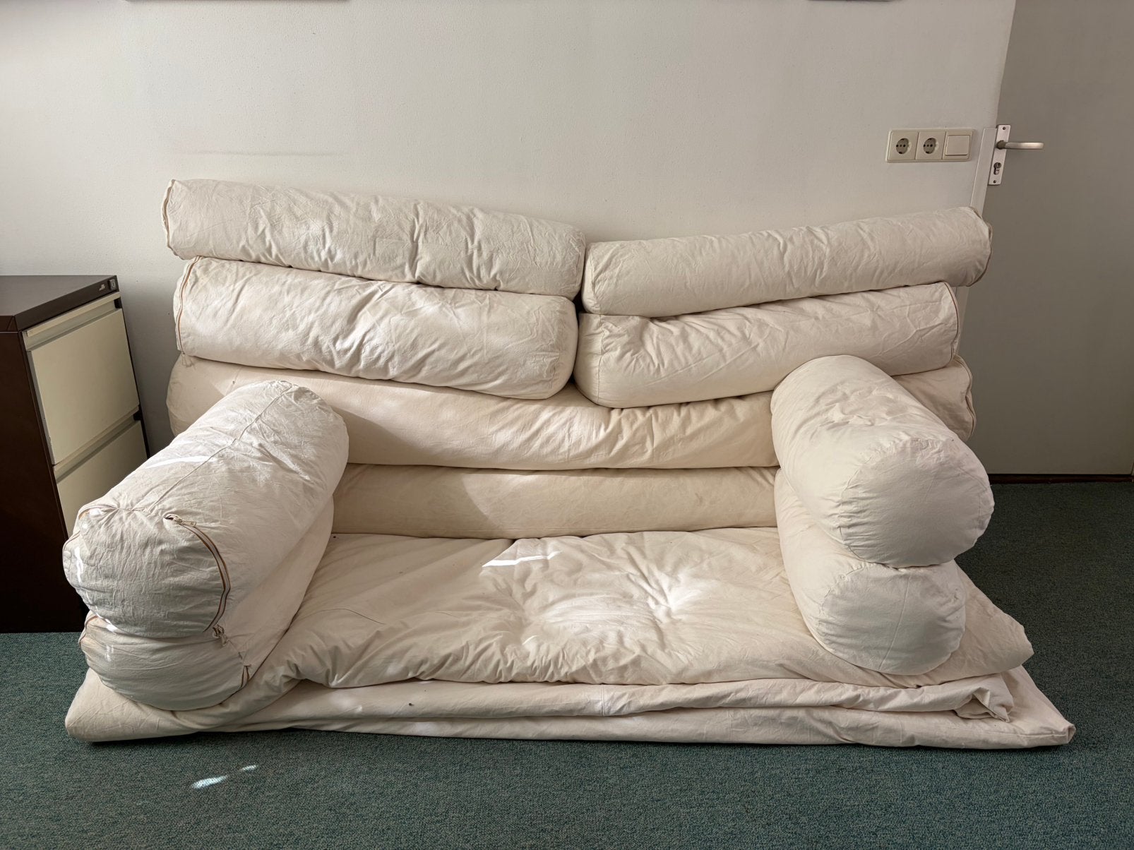 Futons 11 maal met katoenen vulling, Ophalen, Eenpersoons, 200 cm, 100 cm