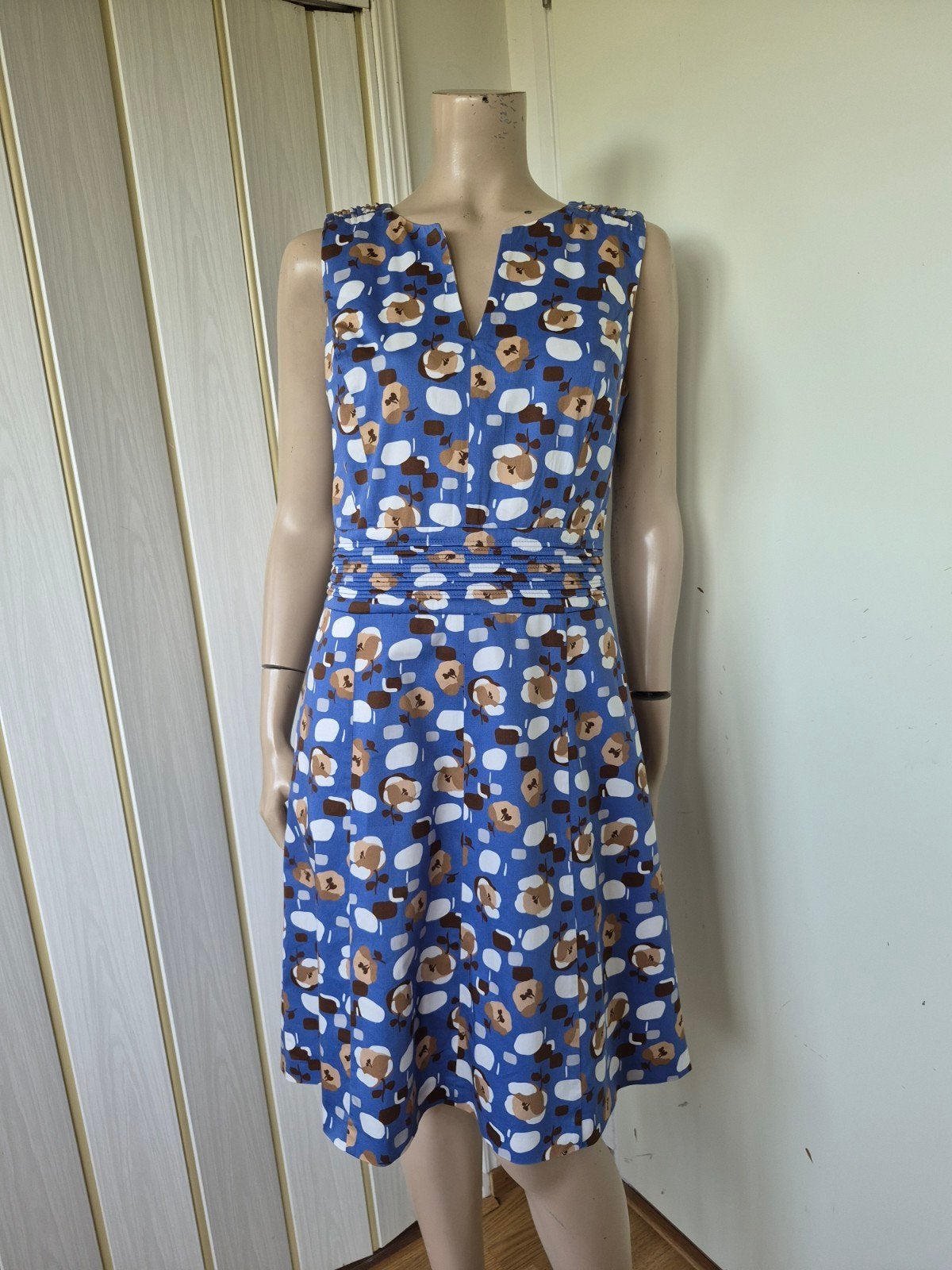 Caroline Biss jurkje katoen maat 38/M zomer bloemen, Kleding | Dames, Maat 38/40 (M), Blauw, Ophalen of Verzenden, Zo goed als nieuw
