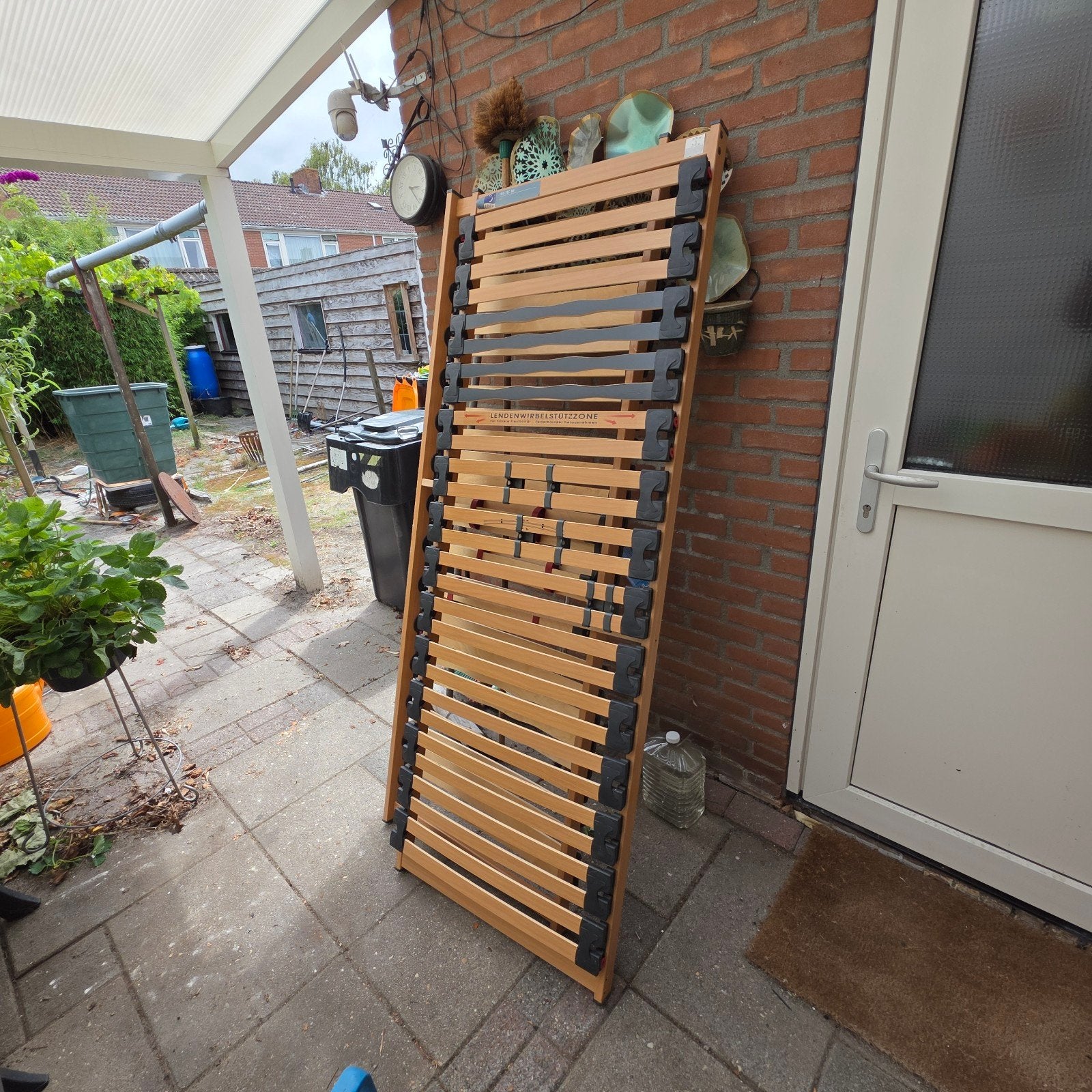 2 Lattenbodems 70x200 cm - gratis ophale, Gebruikt, 70 cm of minder, Tweepersoons, Ophalen of Verzenden