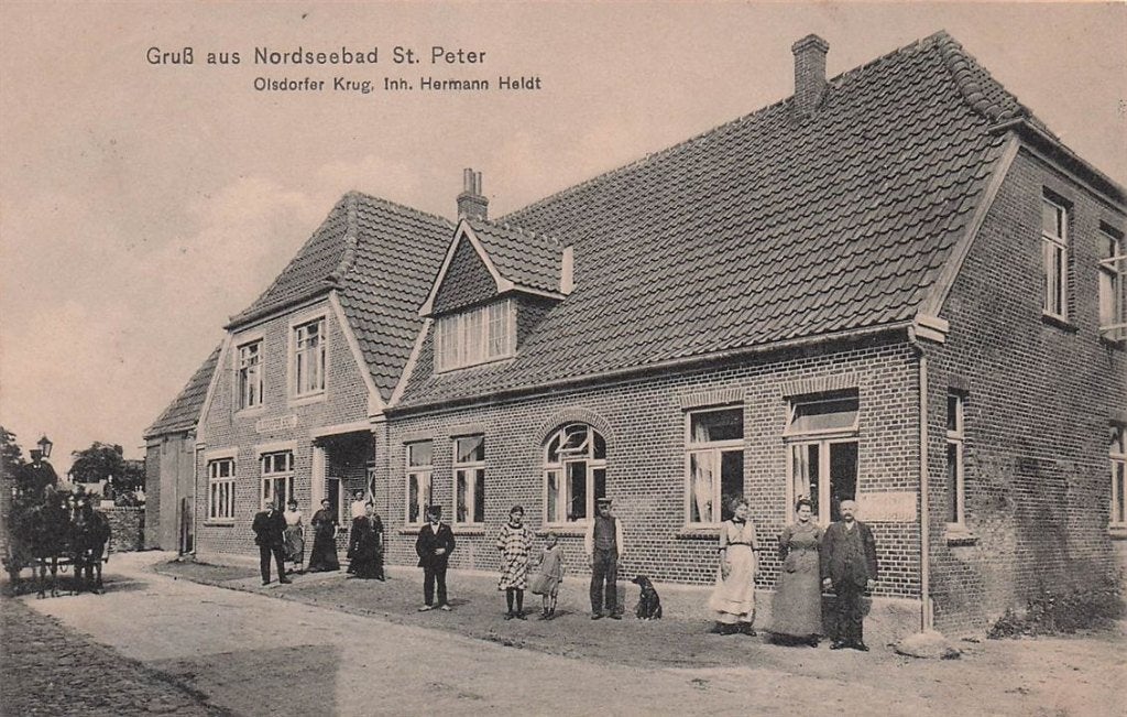 703-183-033 Nordseebad St Peter Olsdorfer Krug, Verzenden, Voor 1920, Duitsland