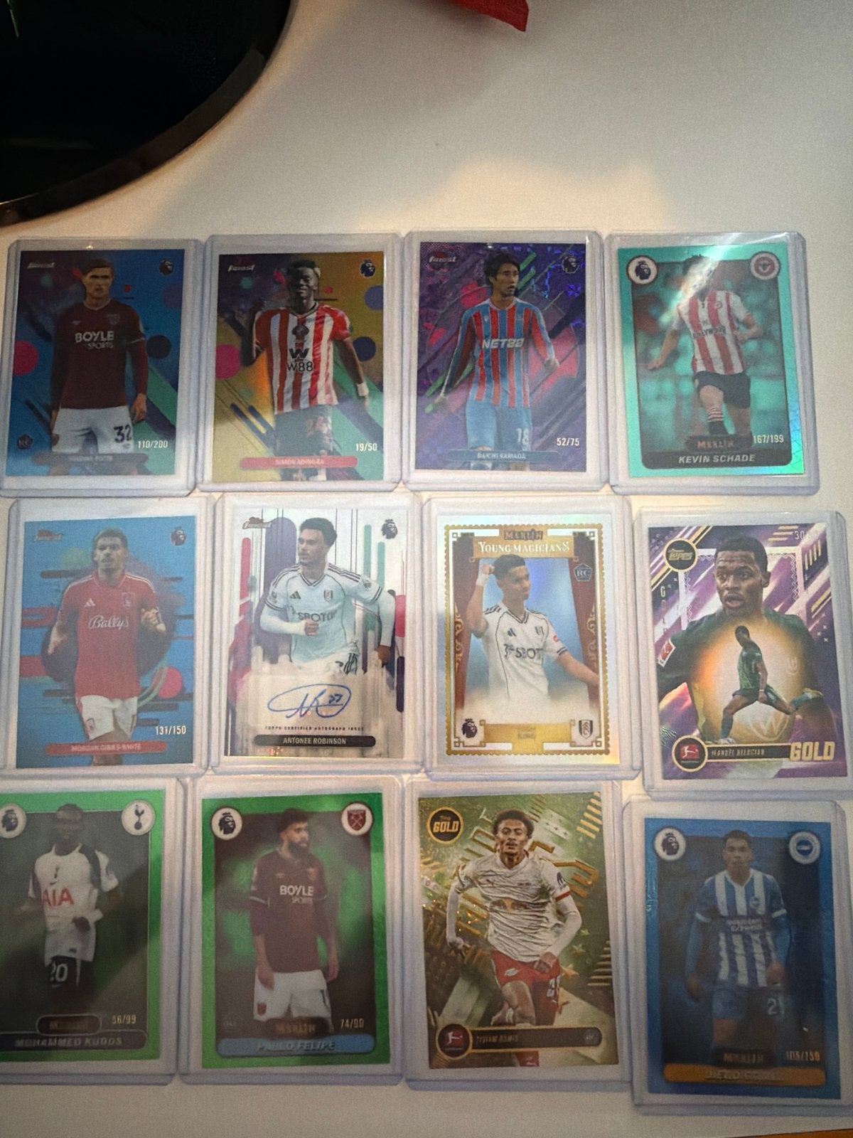 Genummerde Bundesliga Gold Topps Finest Merlin Kaarten, Ophalen of Verzenden, Nieuw, Buitenlandse clubs, Spelerskaart