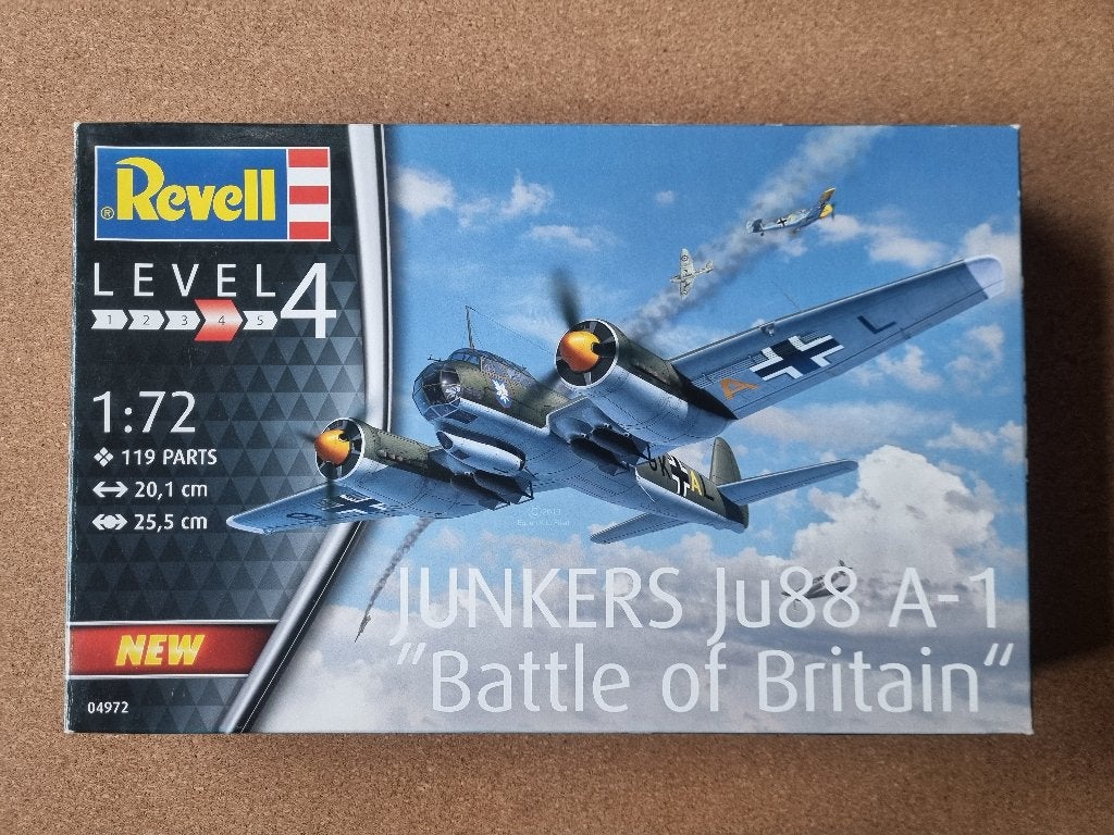 Revell 04972 Junkers Ju88 A-1 1:72 (is aan begonnen), 1:72 tot 1:144, Revell, Ophalen of Verzenden, Revell