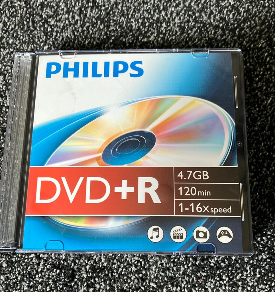 Philips DVD+R  4,7GB 120 min / 6 stuks, Ophalen of Verzenden, Nieuw, Dvd
