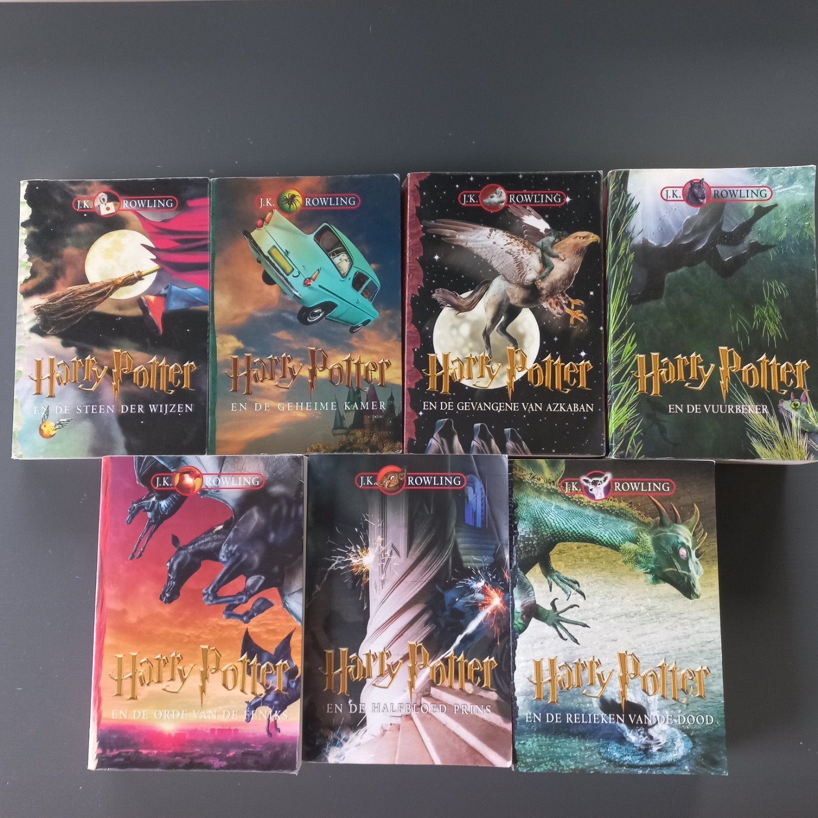 Harry Potter boeken serie 8 delen, Boeken, Ophalen of Verzenden, Gelezen