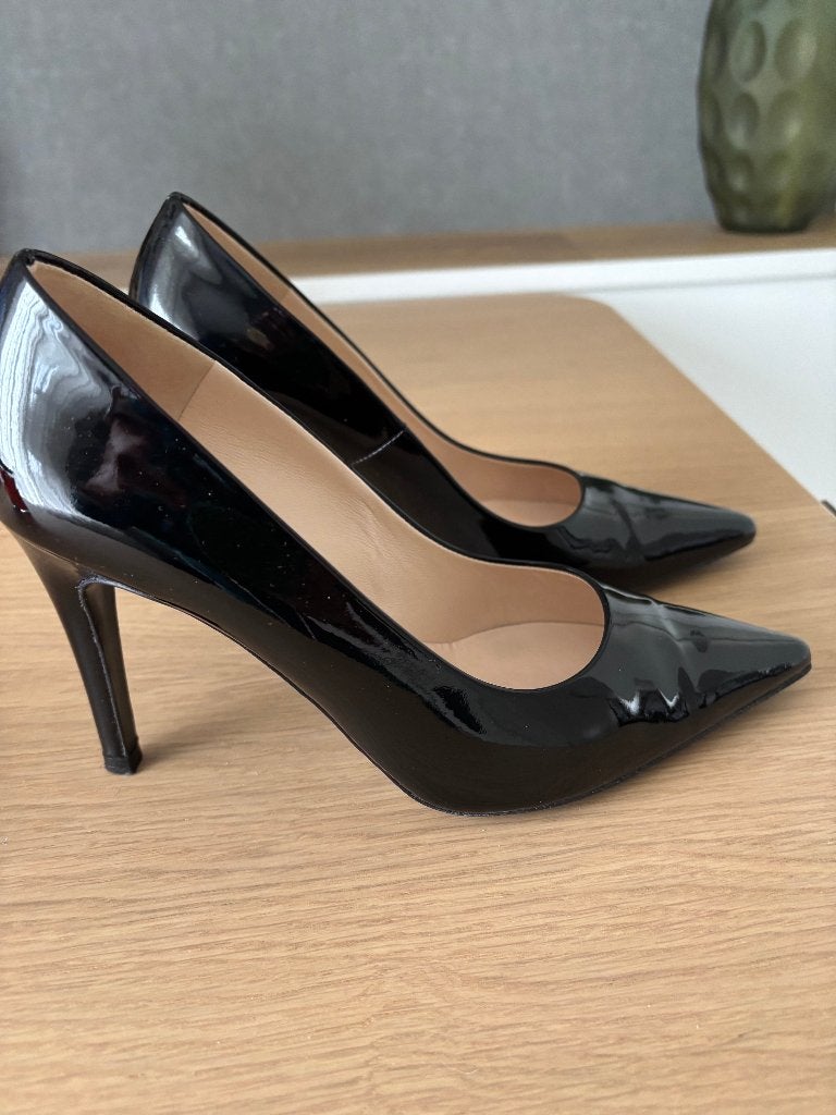 Zwarte Pumps Lakleer Peter Kaiser maat 37,5, Peter Kaiser, Pumps, Zwart, Ophalen of Verzenden