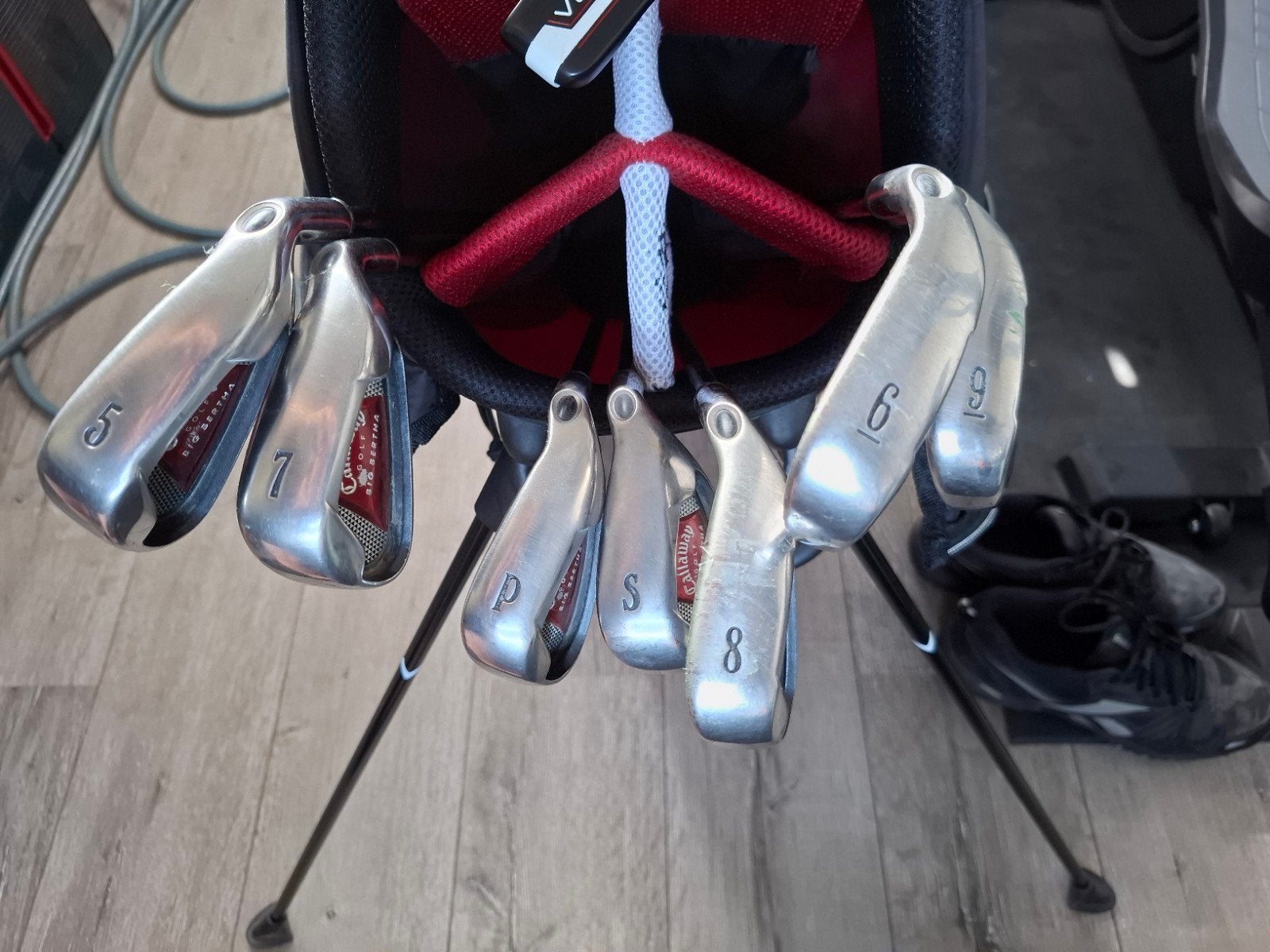 Callaway Big Bertha ijzers/irons 2008 editie, Sport en Fitness, Ophalen of Verzenden, Gebruikt, Set, Callaway