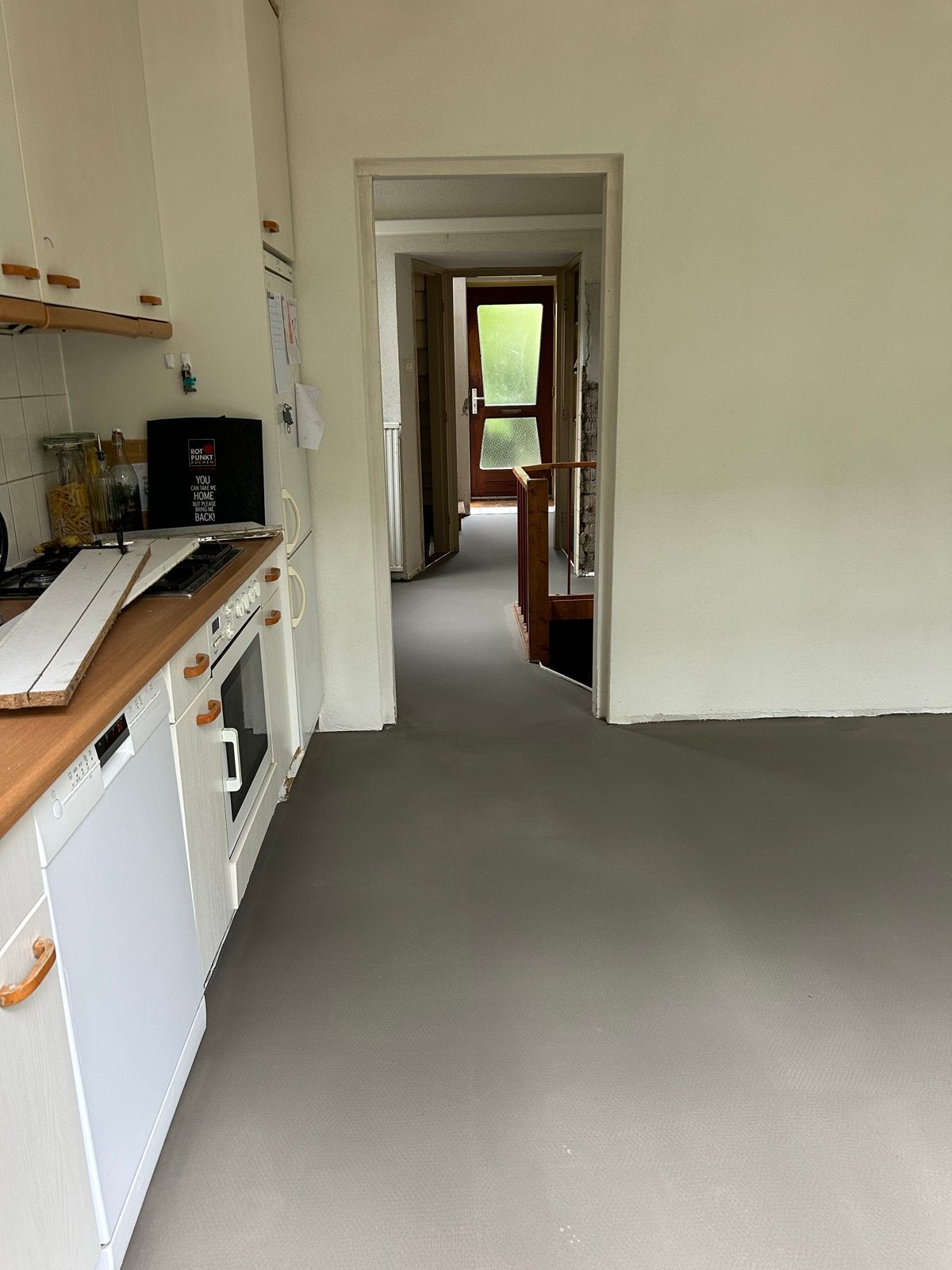 Complete keuken met inbouwapparatuur, Gebruikt, Wit, Enkelwandige keuken, Ophalen of Verzenden