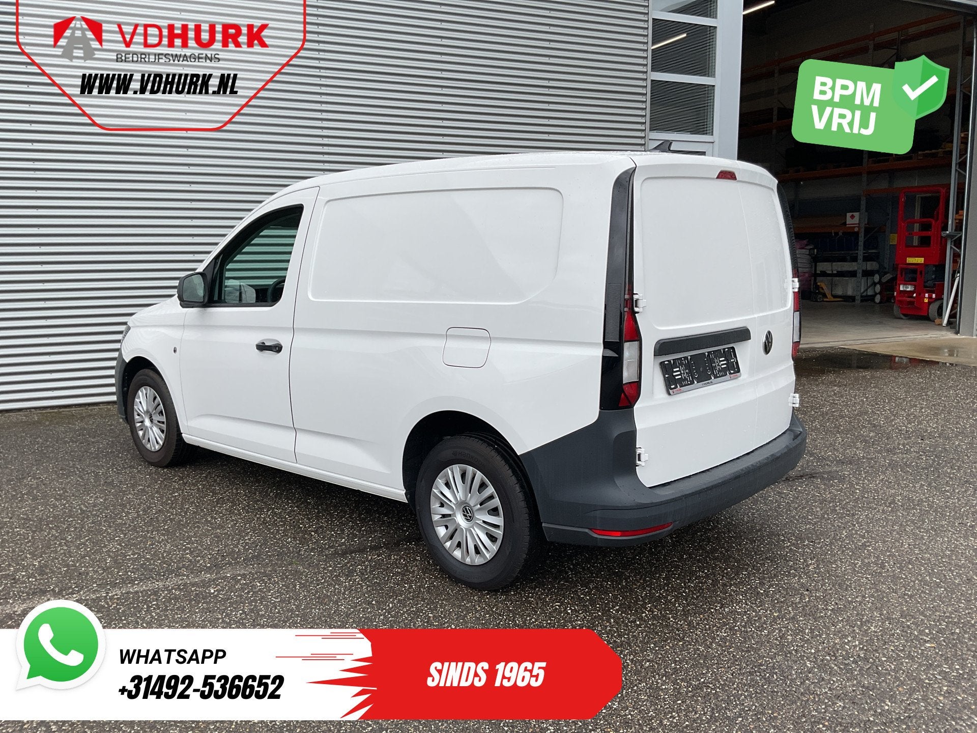 Volkswagen Caddy Cargo 2.0 TDI 100 pk Omvormer/ Sortimo/ Cru, Voorwielaandrijving, Gebruikt, Volkswagen, Wit