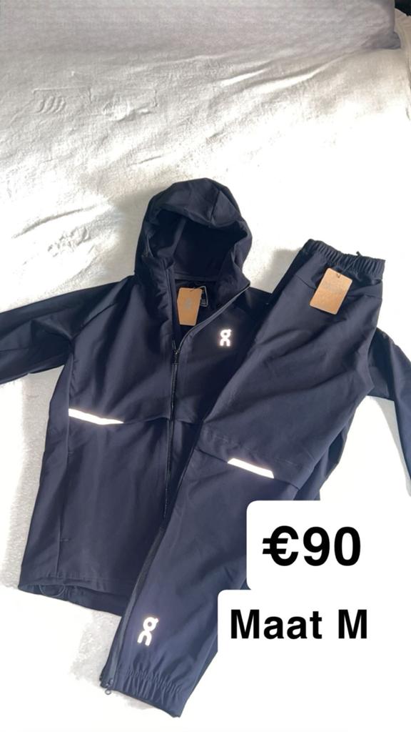 On Running - vest en broek (Maat M), Maat 38/40 (M), Zwart, Nieuw, Ophalen of Verzenden