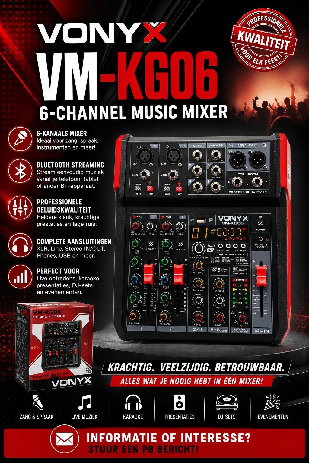 Wegens verandering., Muziek en Instrumenten, Mengpanelen, Ophalen