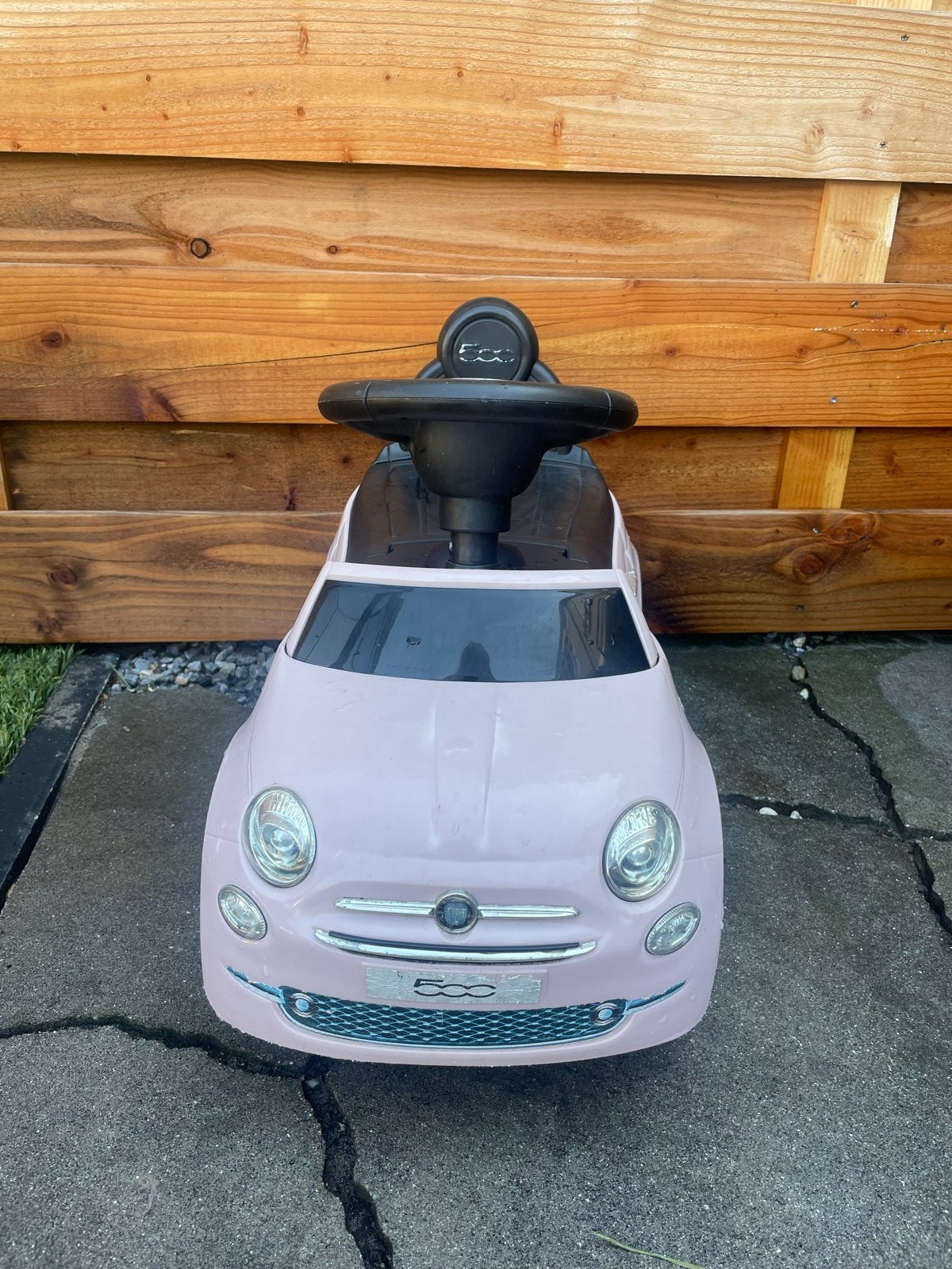 Roze Fiat 500 loopauto voor kinderen, Ophalen, Gebruikt, Loopvoertuig
