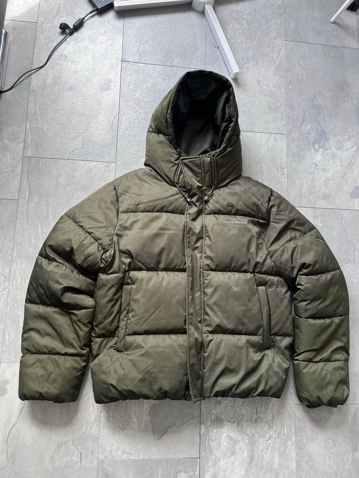 Daily Paper Puffer jacket, Ophalen of Verzenden, Zo goed als nieuw, Zwart