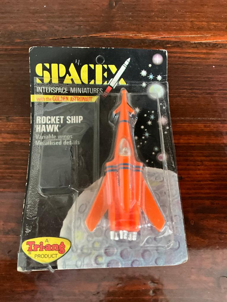 1971 geseald Tri-ang SpaceX Interspace Miniatures Hawk raket, Antiek en Kunst, Antiek | Speelgoed, Ophalen of Verzenden
