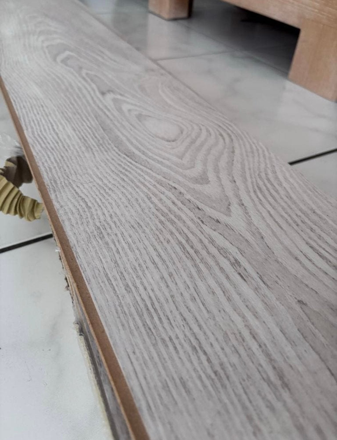 Kliklaminaat Riga, wit/grijze kleur, Ophalen, Nieuw, Minder dan 50 cm, Minder dan 5 m²
