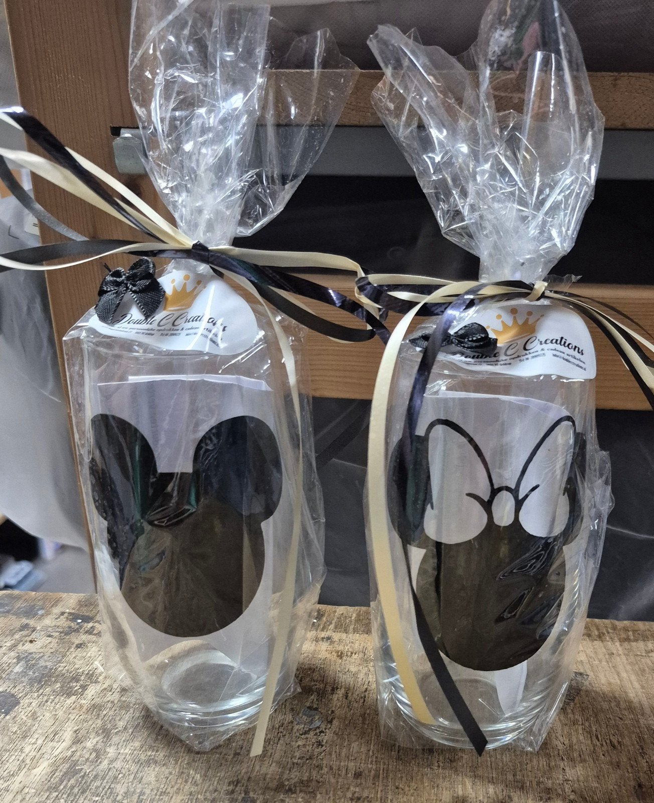 Micky Mouse + Minnie Mouse glas NIEUW, Verzamelen, Disney, Ophalen of Verzenden, Nieuw, Overige typen