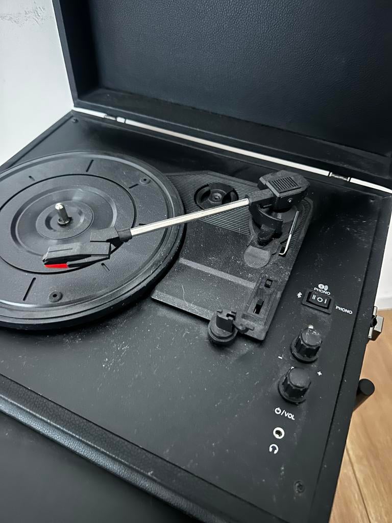 Crosley Platenspeler Zwart - Compact en Draagbaar, Ophalen of Verzenden, Zo goed als nieuw, Platenspeler, Overige merken