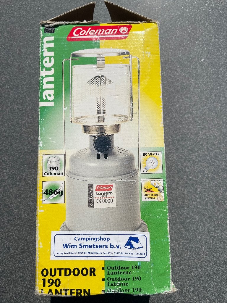 Coleman outdoor 190 Lantern/ Lantaarn, Ophalen of Verzenden, Gebruikt