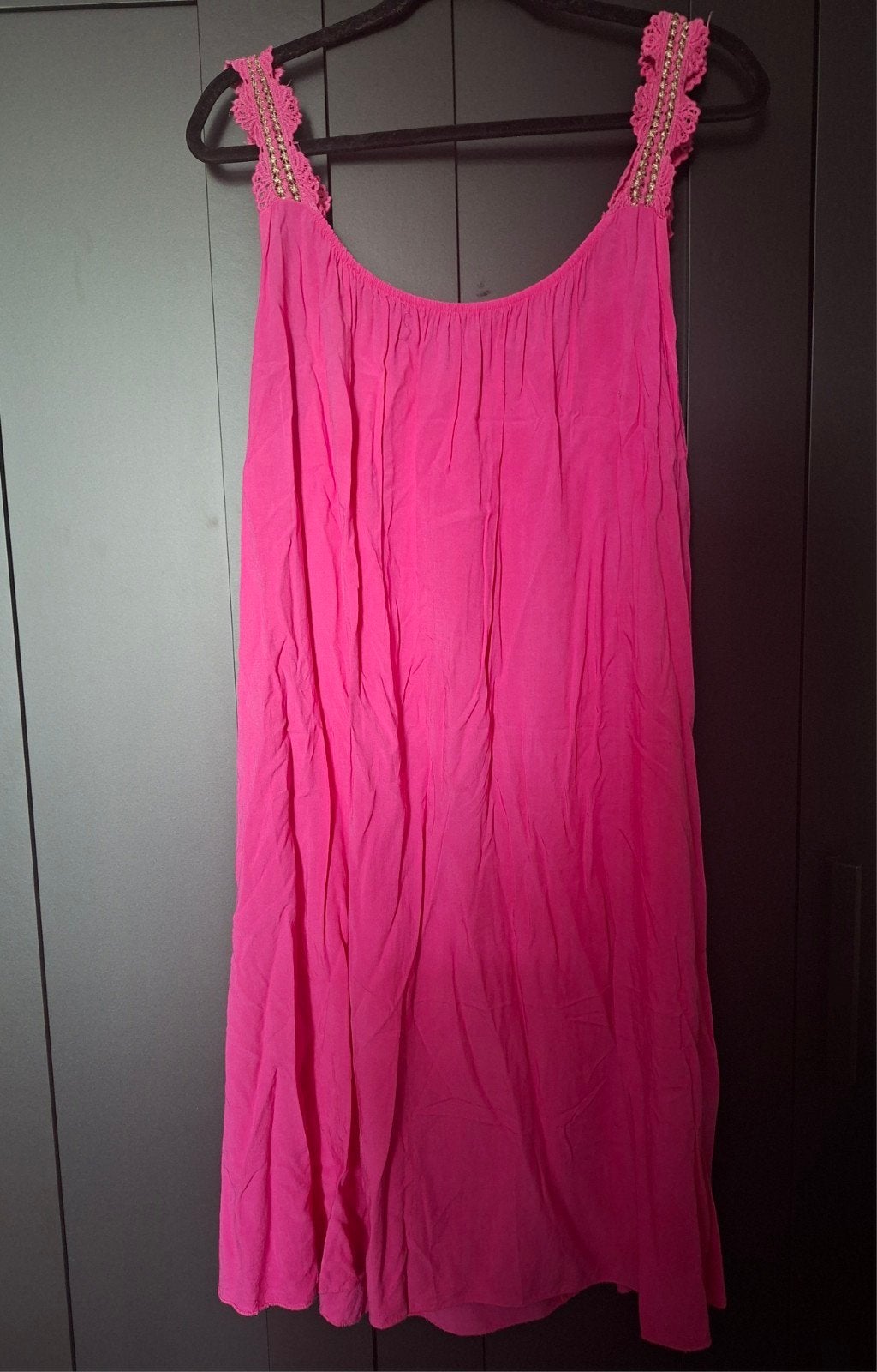 Luchtig roze jurkje - One Size, Kleding | Dames, Jurken, Ophalen of Verzenden, Zo goed als nieuw, Roze, Boven de knie