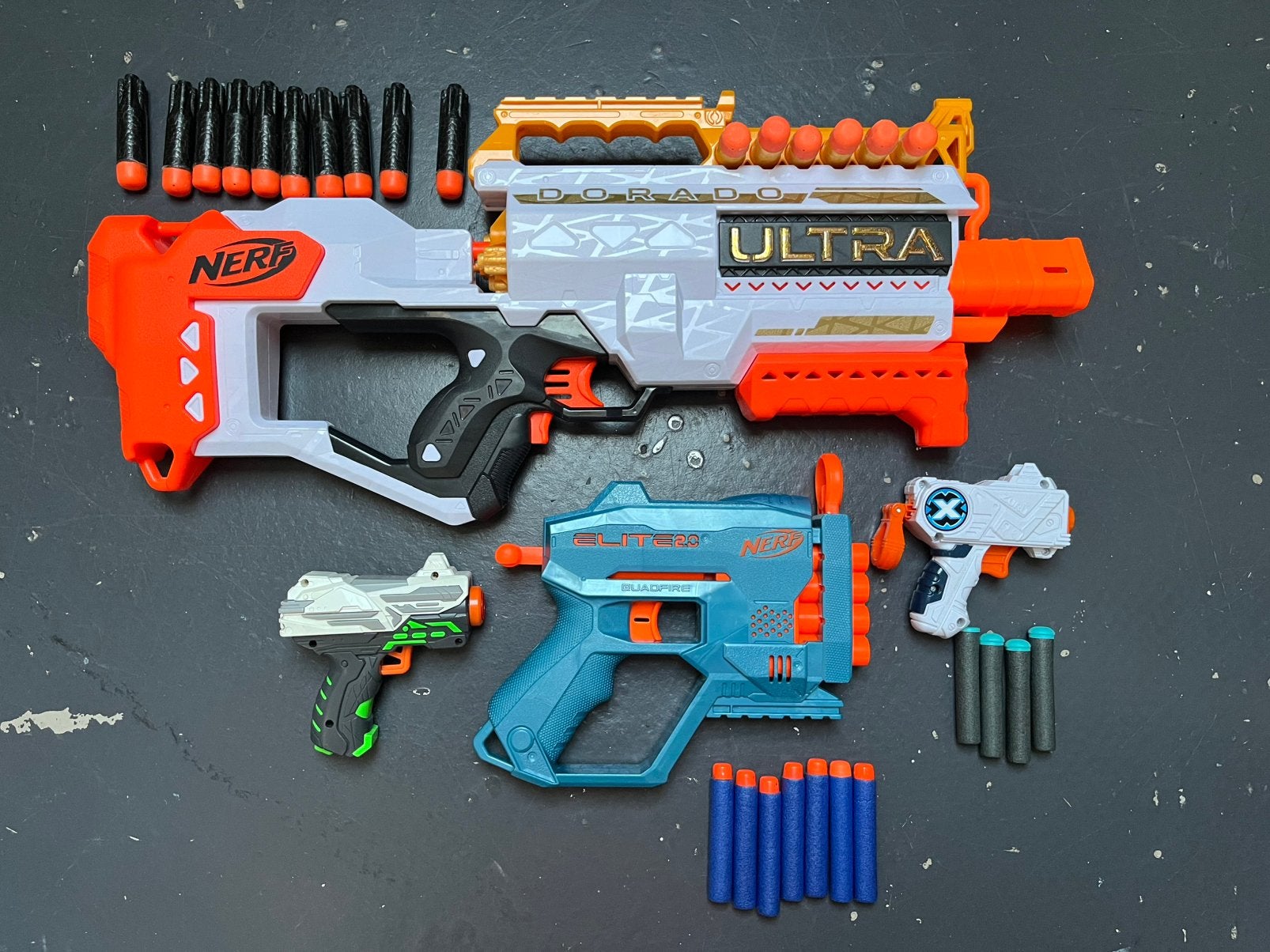3x NERF/Xshot pistolen, Ophalen of Verzenden, Zo goed als nieuw