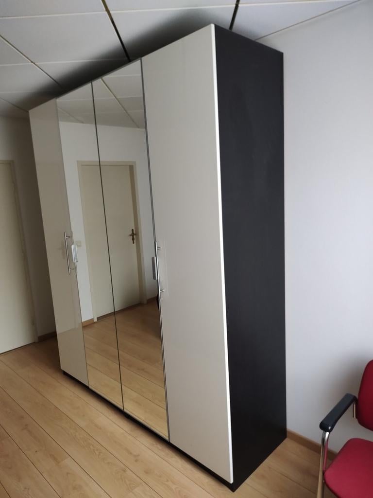 PAX kleding kast spiegel deuren, Ophalen, Zo goed als nieuw, 50 tot 75 cm, 200 cm of meer