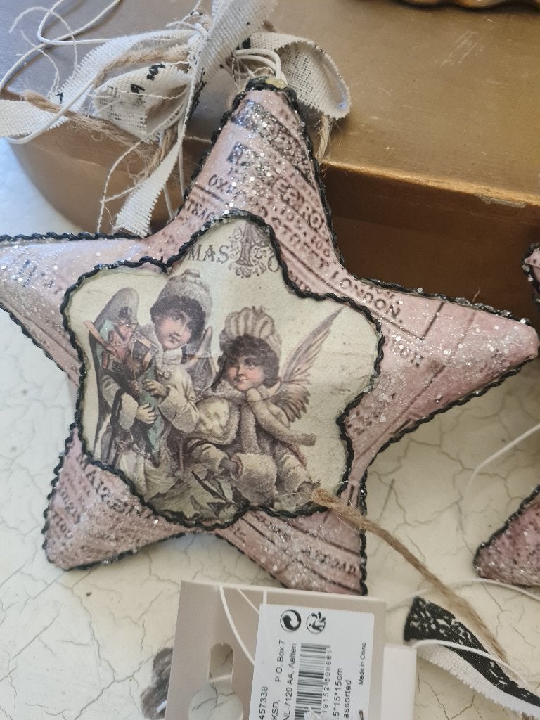 Nostalgische papier mache kerstbal p/st 2.95, Heikant 21 Kaatsheuvel, Belle Vieille Brocante, Nieuw, Ophalen of Verzenden
