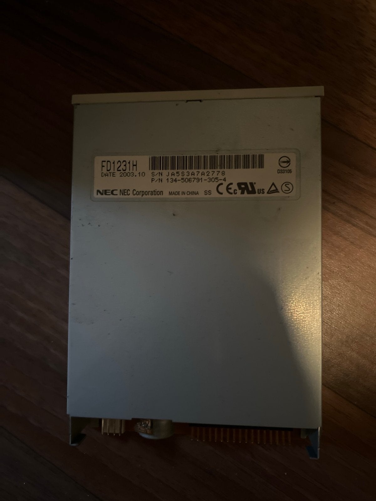 NEC FD1231H Floppy Disk Drive - Intern, Computers en Software, Optische drives, Gebruikt, Intern, Overig, Ophalen of Verzenden