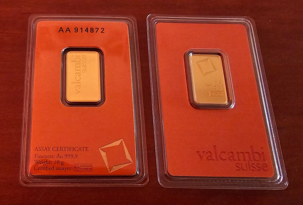 Valcambi 10 gram .999 goud in blister, Ophalen of Verzenden, Goud