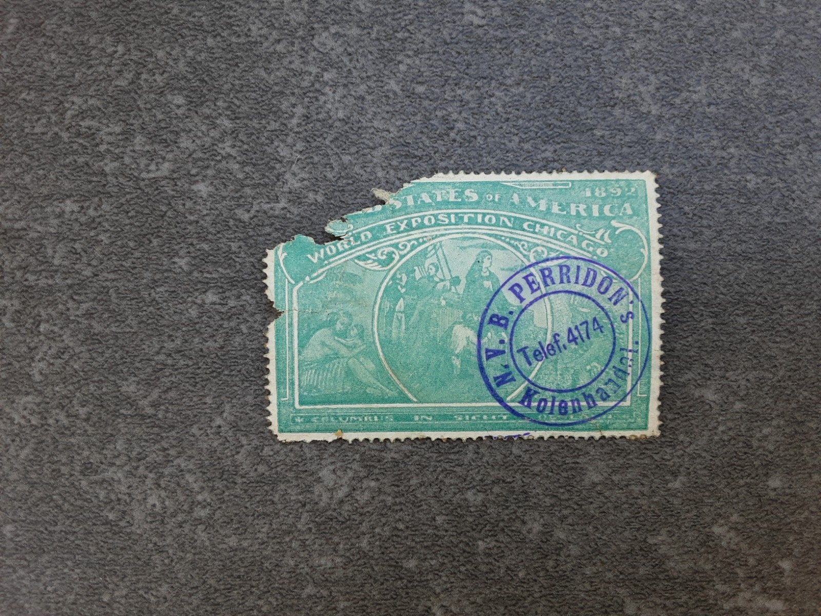 Sluitzegel poststempel Perridon's kolenhandel Rotterdam, Ophalen of Verzenden, Gebruikt