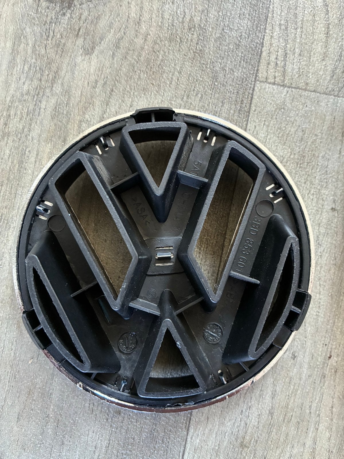 Volkswagen logo embleem 12,5 cm, Ophalen, Nieuw, Bumper, Volkswagen