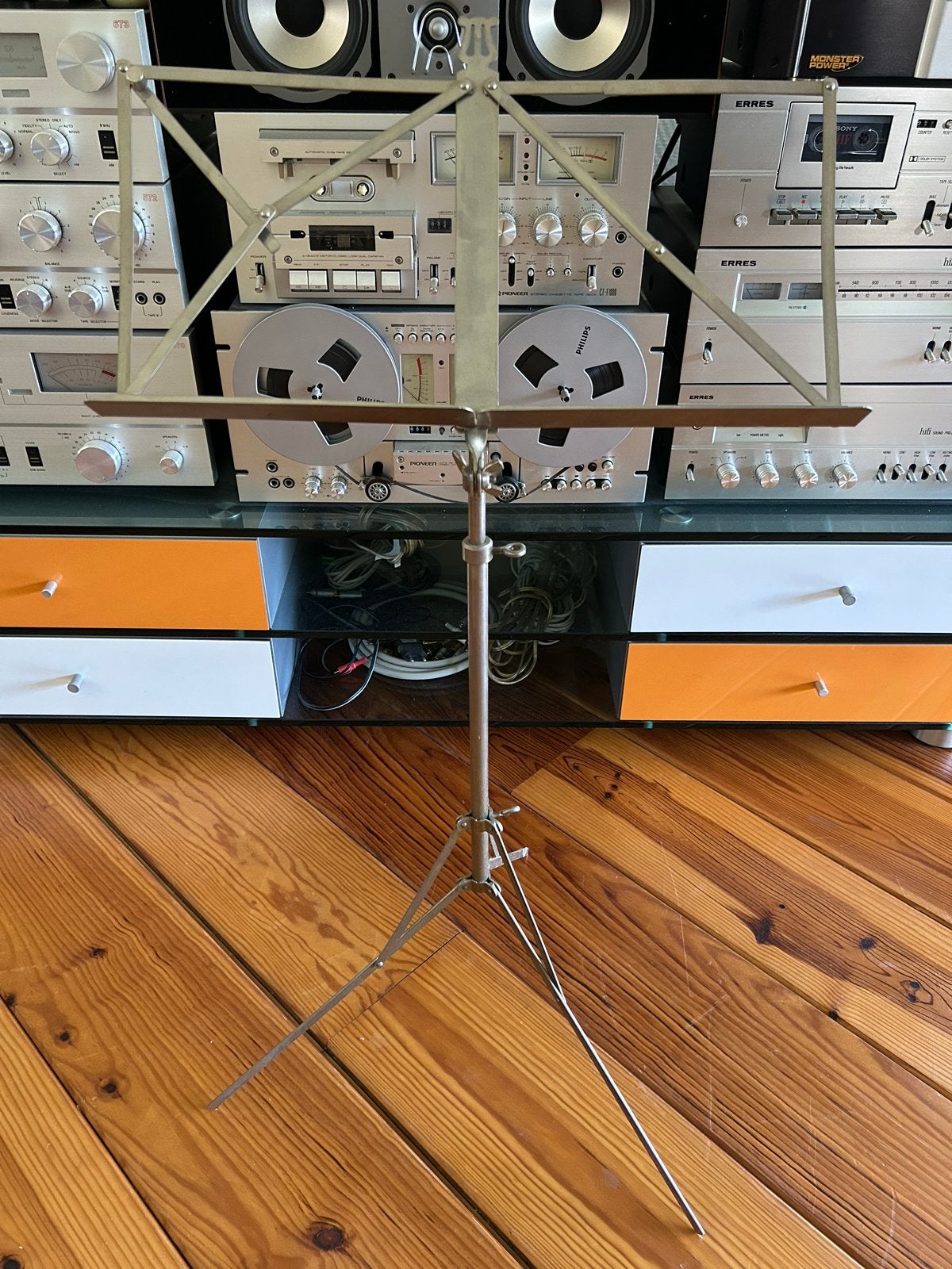 Vintage Muziekstandaard - Opvouwbaar en Draagbaar, Ophalen of Verzenden, Gebruikt, Muziekstandaard, Overige instrumenten