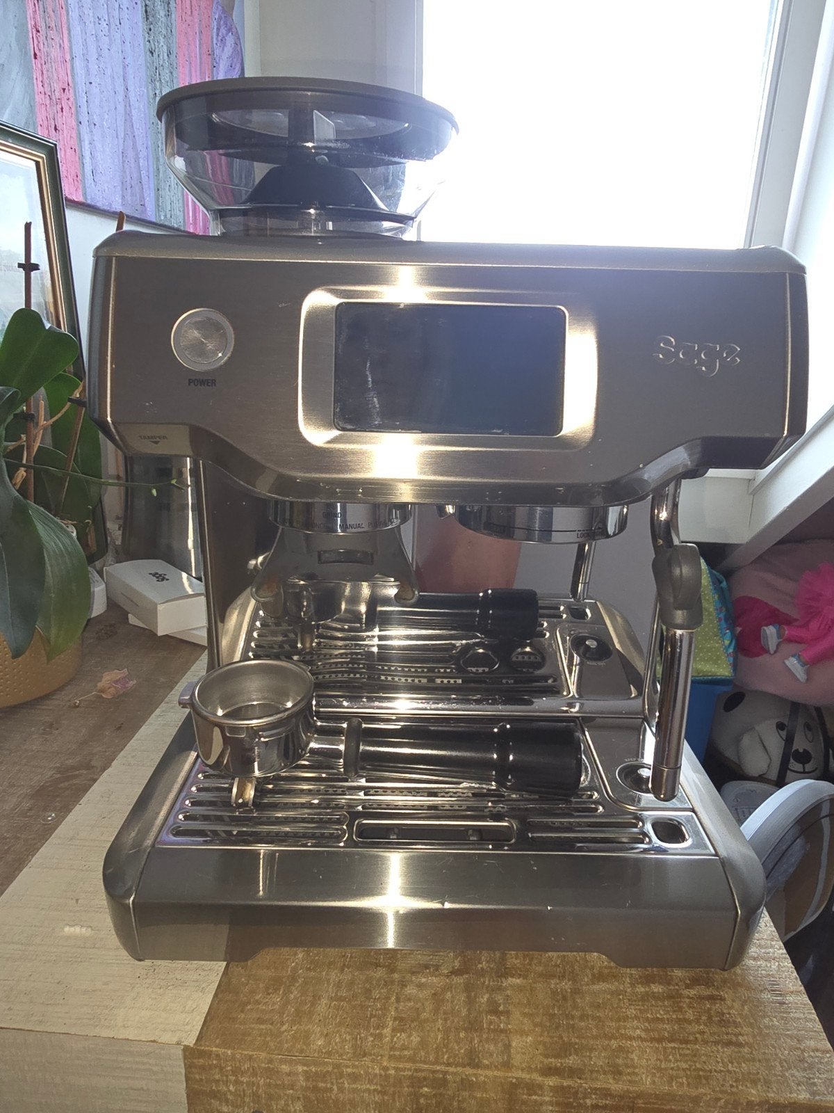 Sage Barista touch epressomachine, Ophalen, Espresso apparaat, Zo goed als nieuw, 2 tot 4 kopjes