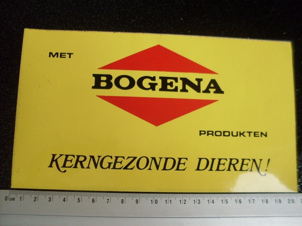 sticker met bogena produkten kerngezonde dieren!, Verzenden, Zo goed als nieuw, Merk
