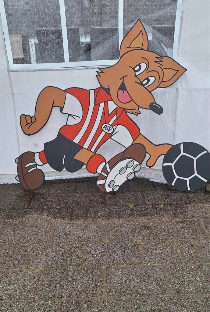 Geboortebord PSV Mascotte Phoxy, Ophalen, Zo goed als nieuw