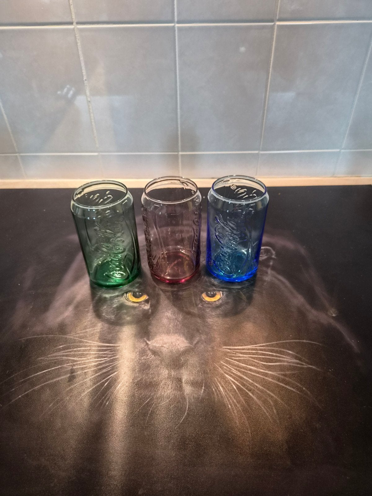 Coca-Cola McDonald's glazen set (3 stuks), Ophalen of Verzenden, Zo goed als nieuw