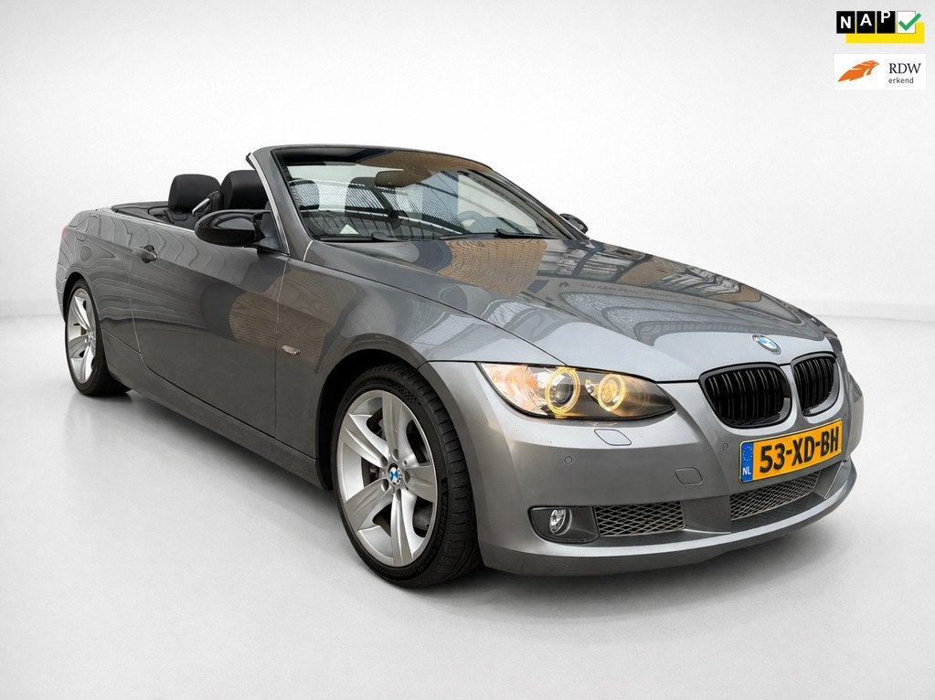 BMW 3-serie Cabrio 335i High Executive, apple carplay, pdc a, Automaat, Achterwielaandrijving, Gebruikt, Zwart