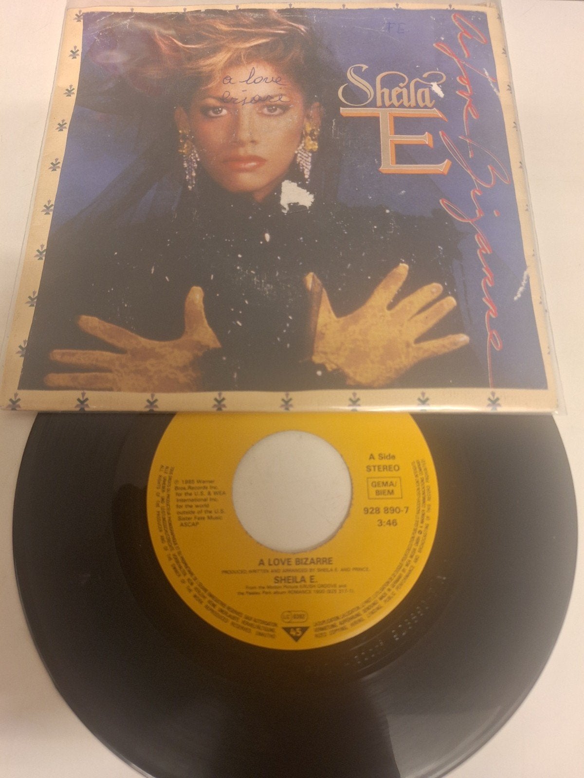Sheila E - A love bizarre, part l&ll, 1985., Cd's en Dvd's, Vinyl | Pop, Fotohoes, Verzenden, 7 inch, Pop