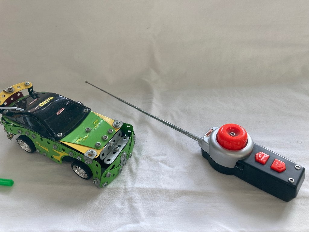Meccano raceauto met afstandbediening (set 0359), Ophalen of Verzenden, Gebruikt, Elektronica