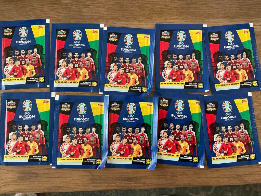 Voetbalplaatjes Euro 2024 Lidl - Gesealde zakjes, Ophalen of Verzenden, Nieuw, Overige sporten, Poster, Plaatje of Sticker
