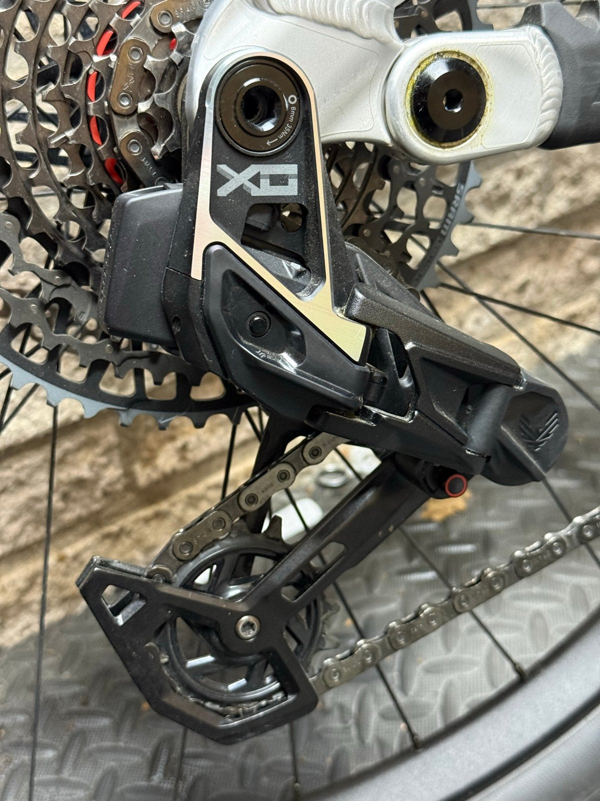 Sram XO T-Type Transmission Derailleur en Cassette, Fietsen en Brommers, Fietsonderdelen, Ophalen of Verzenden, Zo goed als nieuw