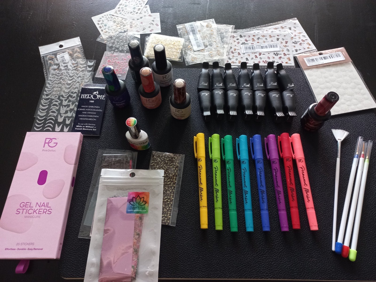 Pink Gellac + andere accessoires, Gebruikt, Overige kleuren, Ophalen of Verzenden, Handen en Nagels