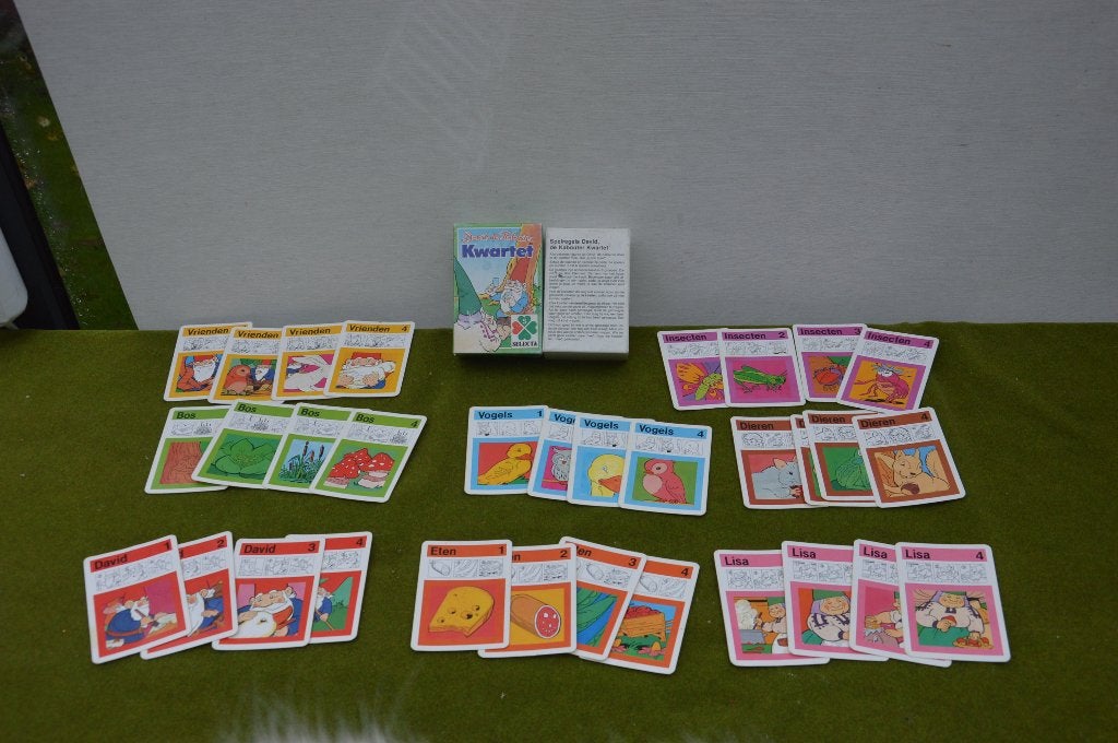 vintage David de Kabouter kwartet uit 1988, merk Selecta, Verzamelen, Speelgoed, Ophalen of Verzenden, Gebruikt
