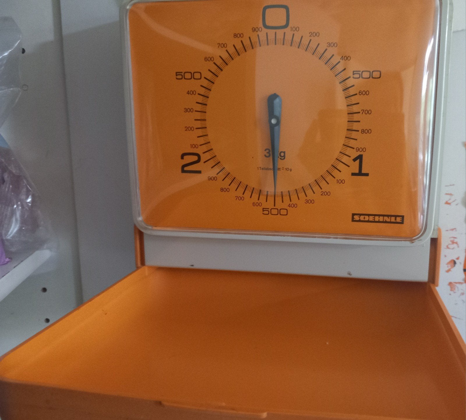 vintage Soehnle keukenweegschaal tot 3 kilo GELDROP, Ophalen of Verzenden, Gebruikt