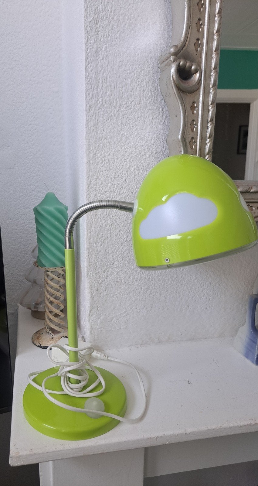 Ikea Skoijg lamp groen, Bureaulamp, Groen, E14 (klein), Ophalen of Verzenden