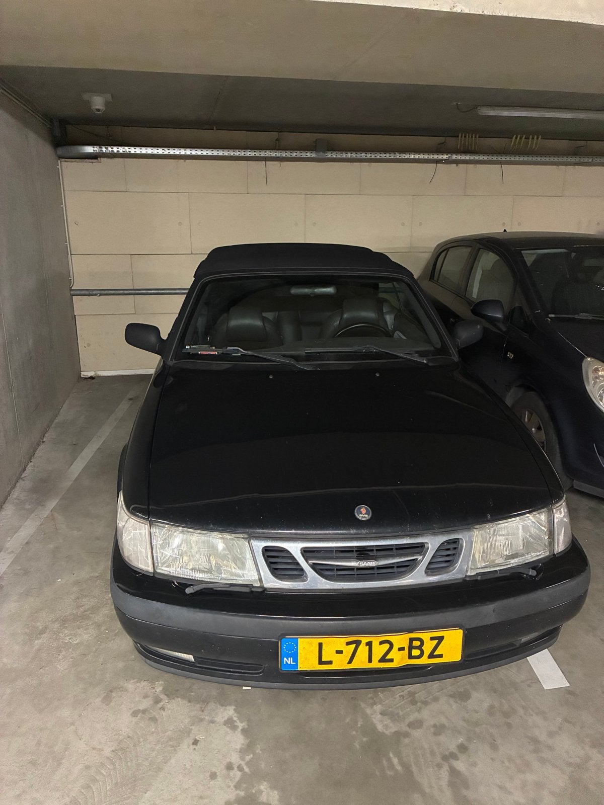 Saab 9-3 Cabriolet 2.0 (1998) – Slechts 154.000 km, 1350 kg, Cabriolet, 4 stoelen, Zwart