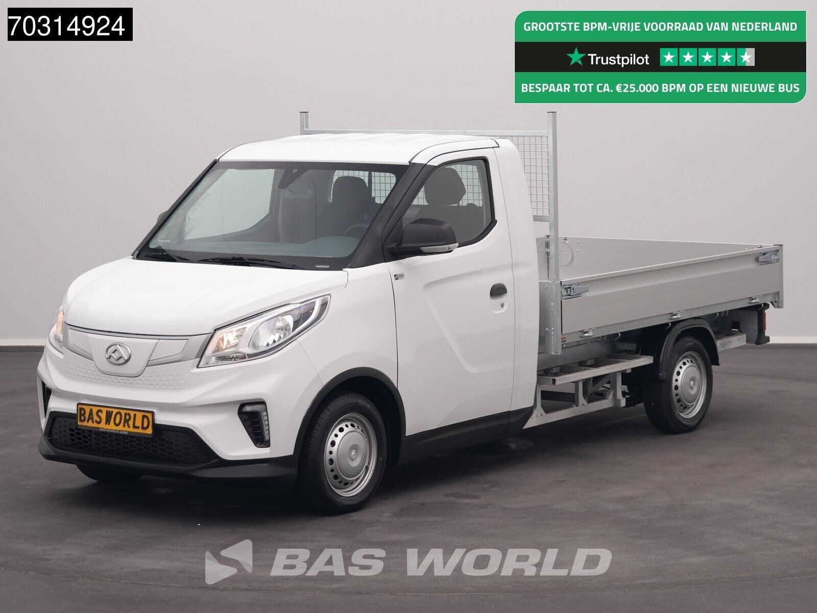 Maxus eDeliver 3 Open Laadbak 50 Kwh 327km WLTP Stad 100% El, Auto's, Bestelauto's, Automaat, Stof, 150 kg, Maxus