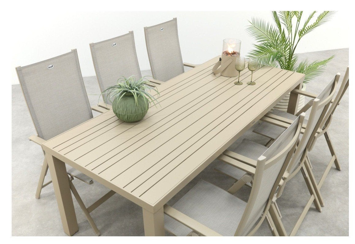 Zo goed als nieuwe Hartman tuinset 6 pers. incl. kussens & h, Ophalen, Kunststof, 6 zitplaatsen, Zo goed als nieuw