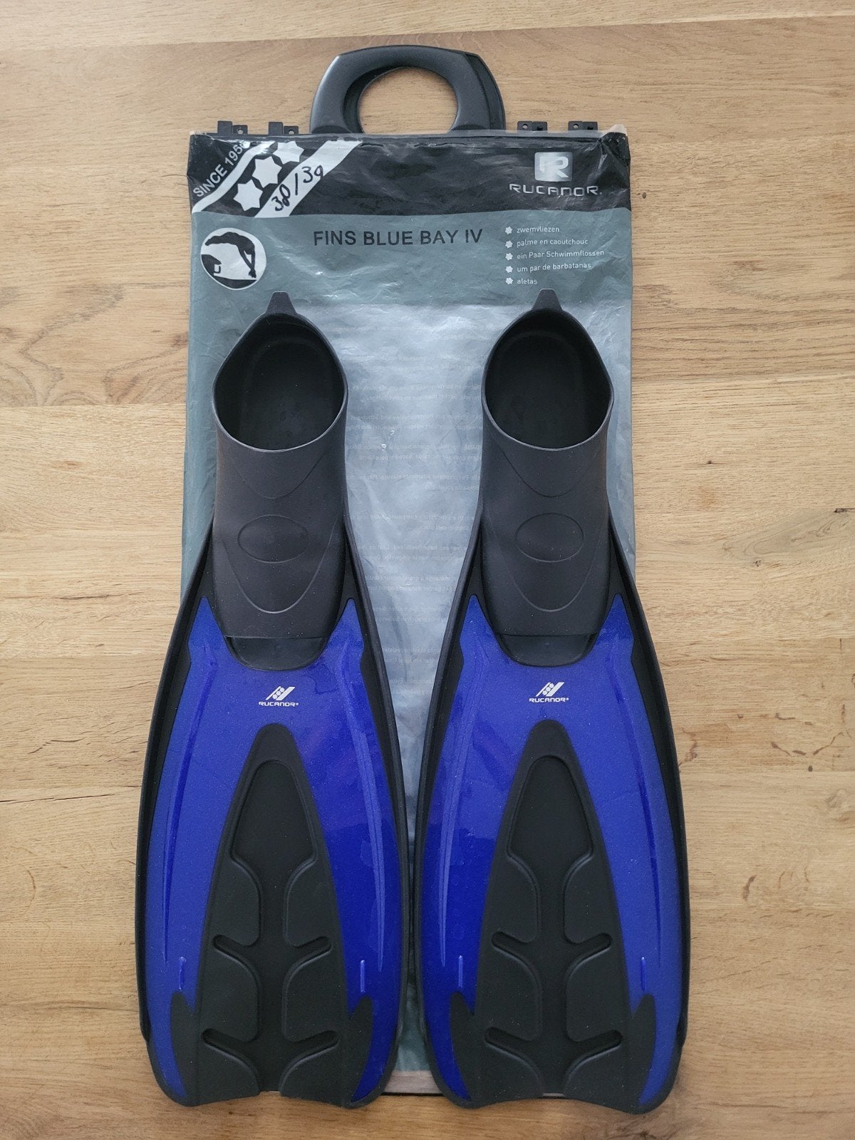 Rucanor zwemvliezen, model Blue Bay IV maar 38/39, Watersport en Boten, Duiken, Ophalen of Verzenden, Zo goed als nieuw, Zwem- of Duikvliezen