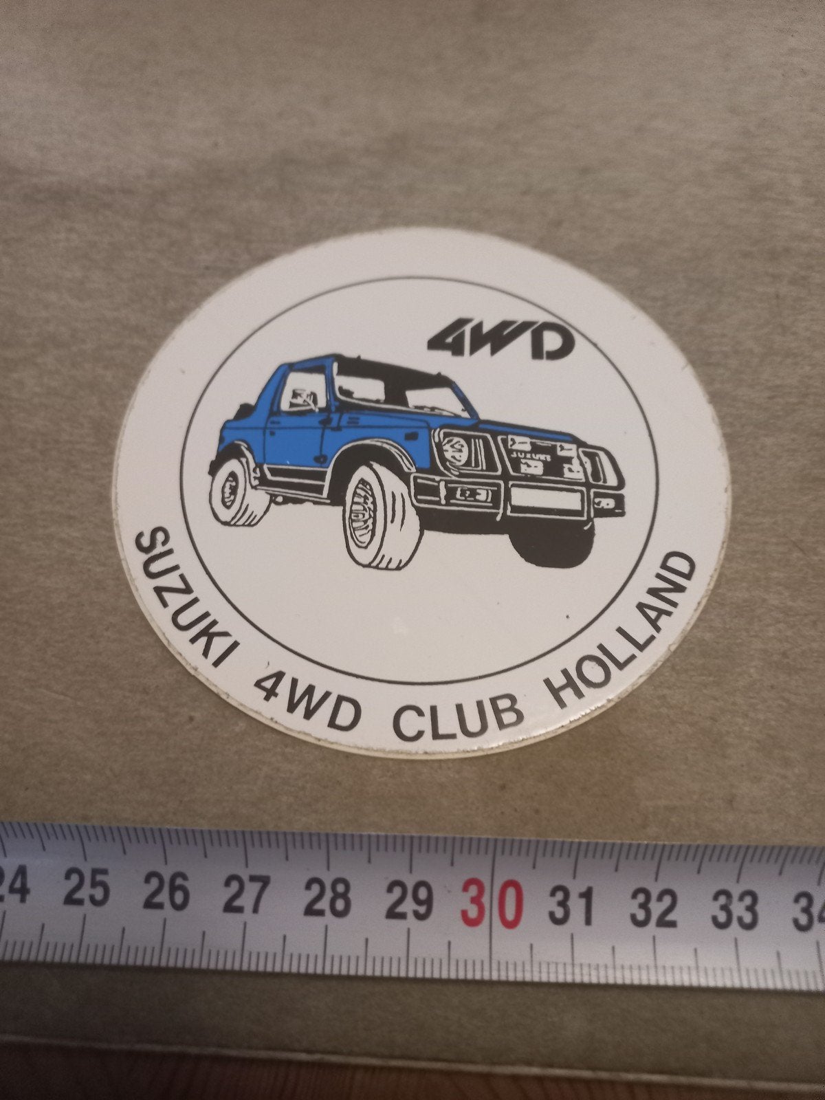 Vintage Suzuki 4WD Club Holland Sticker/, Ophalen of Verzenden